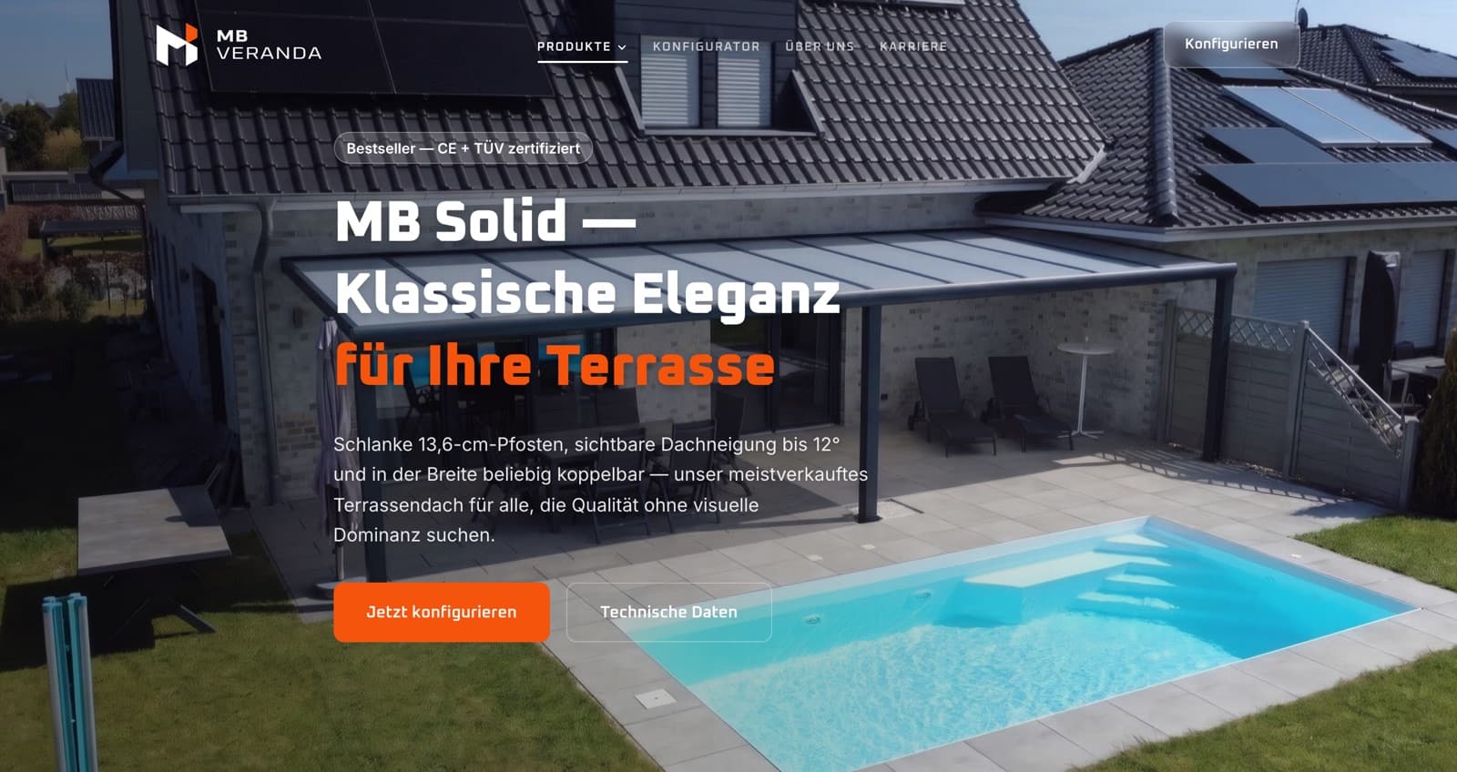 Website mbveranda.de — MB Veranda GmbH
